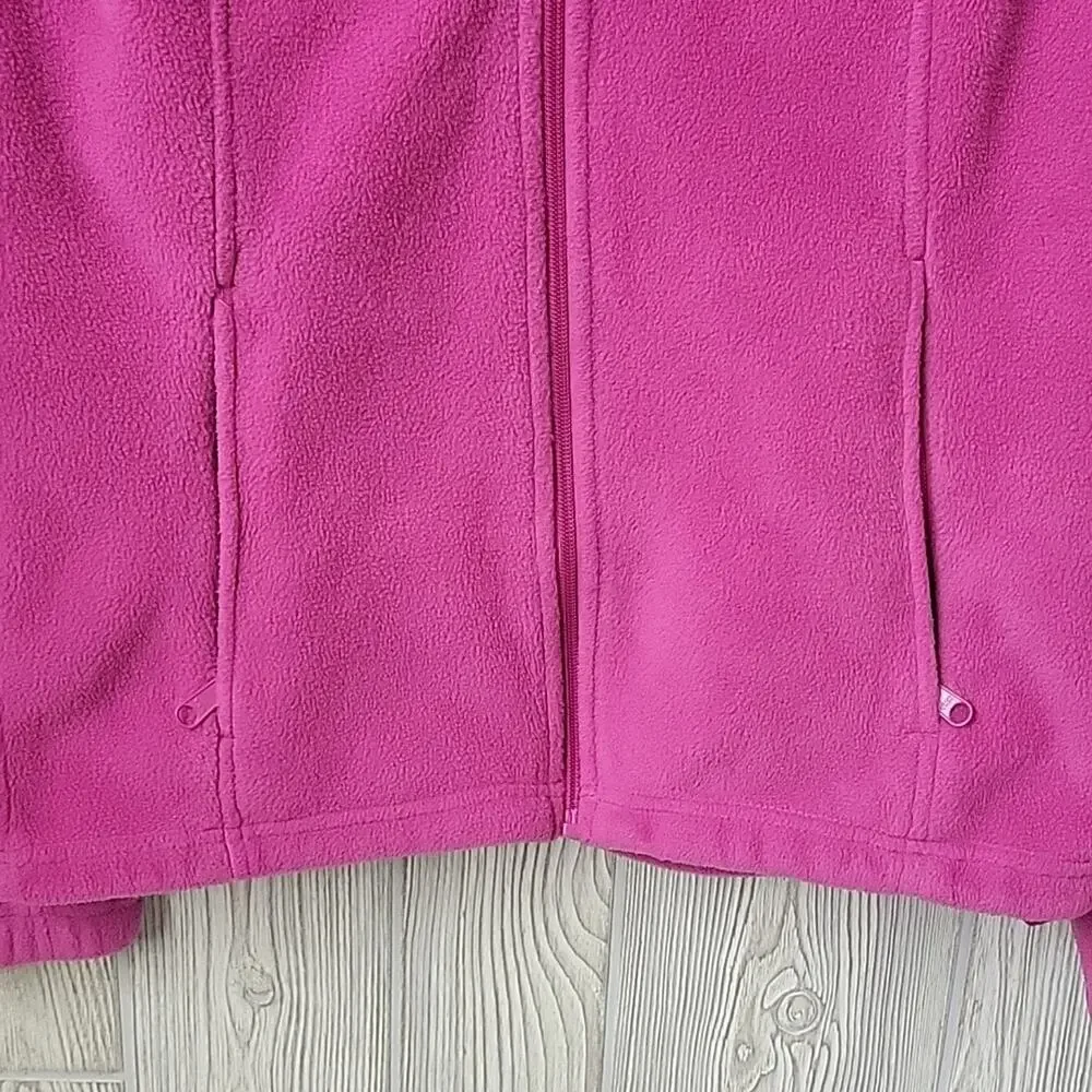 Columbia Benton Springs Full Zip Pink Fleece Jacket Womens Size Medium - Picture 3 of 10